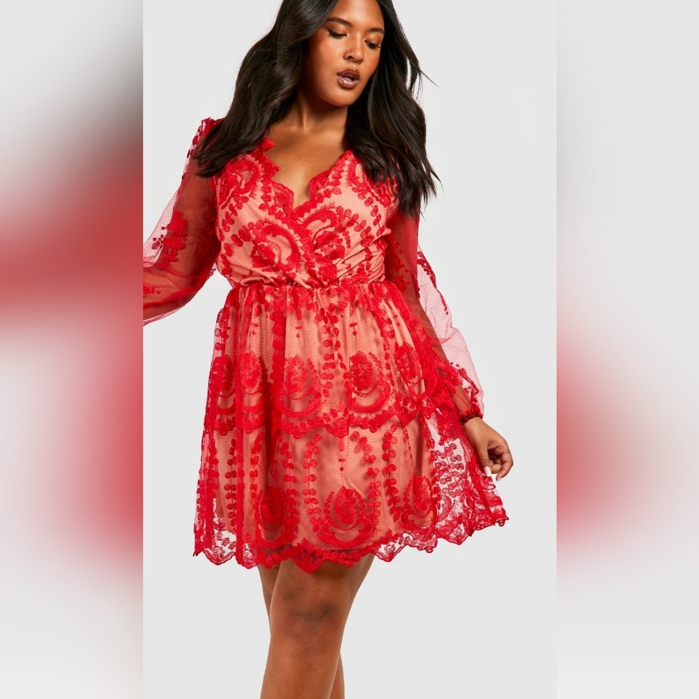 Red Lace Dress